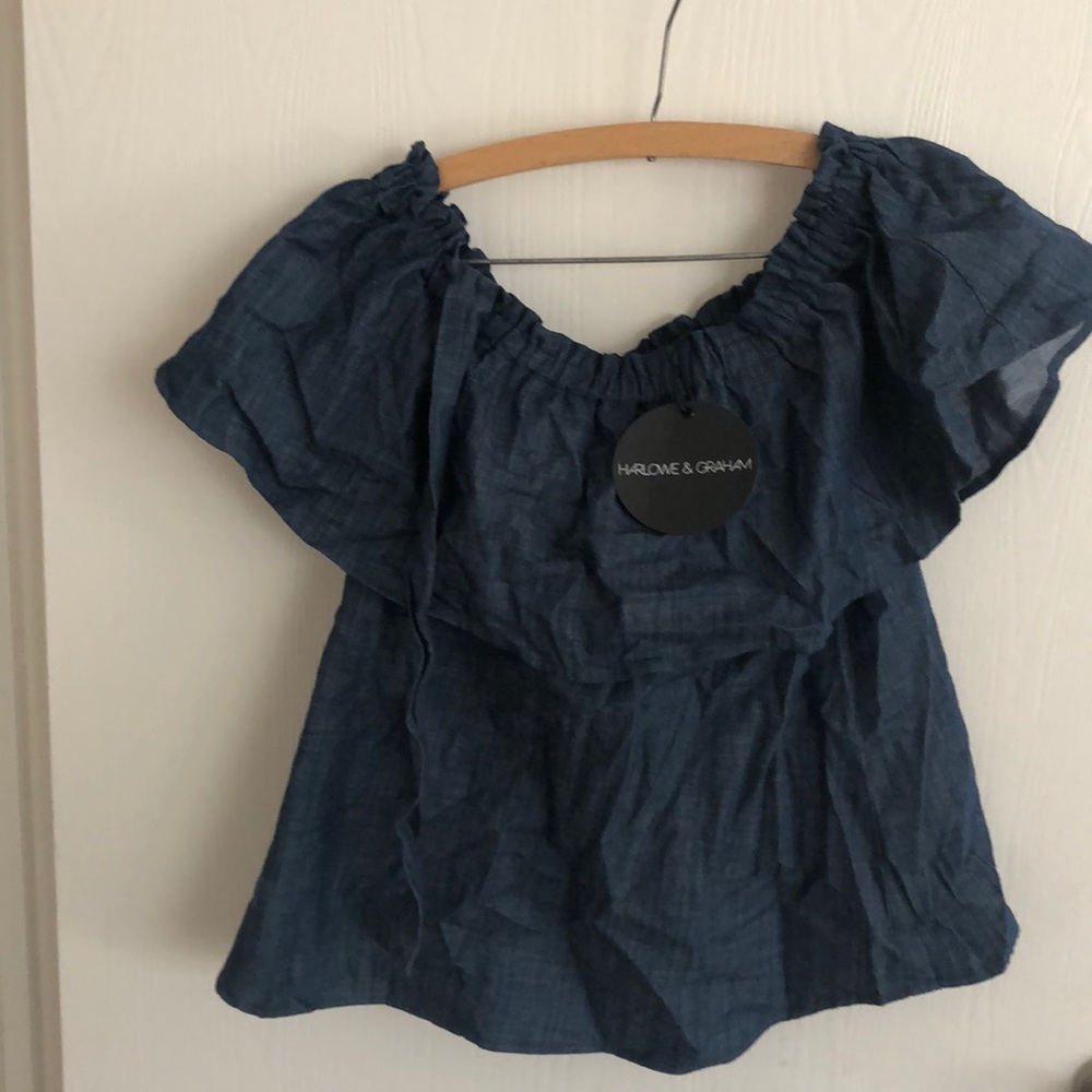 Denim blouse